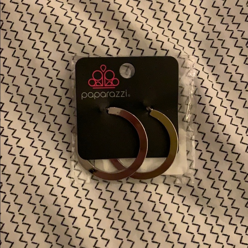 silver hoops!